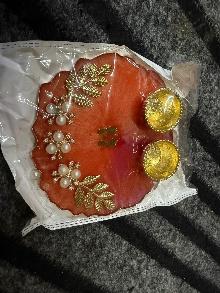 RESIN POOJA THALI 5"